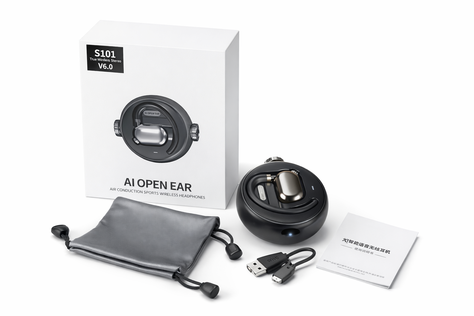 s101 ai open ear wireless headphones (v6.0) s101 ai open ear wireless headphones (v6.0)