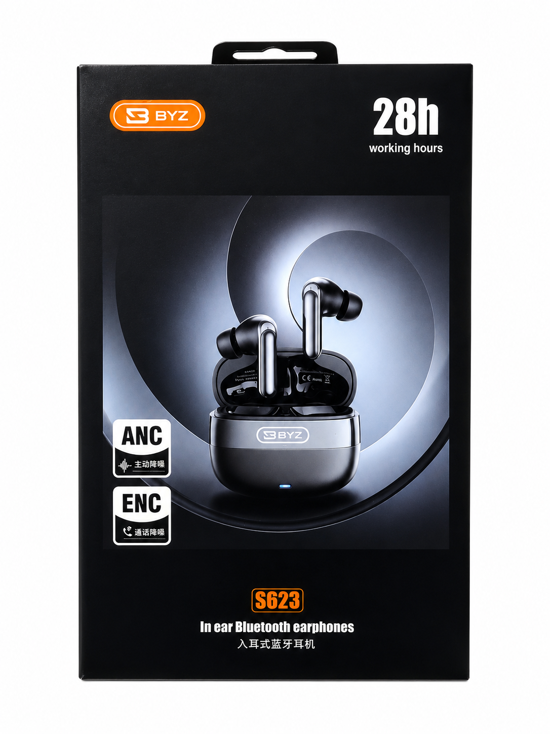 byz s623 anc+enc true wireless bluetooth earbuds byz s623 anc+enc true wireless bluetooth earbuds