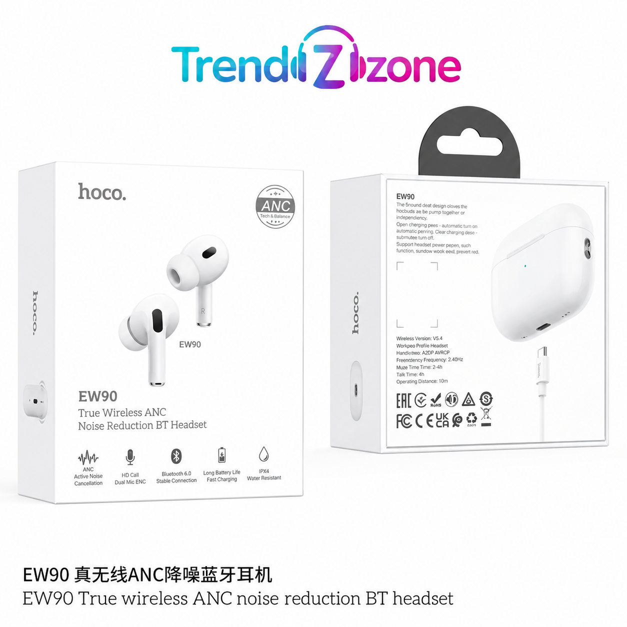 hoco ew90 anc true wireless earbuds 3 hoco ew90 anc true wireless earbuds 3