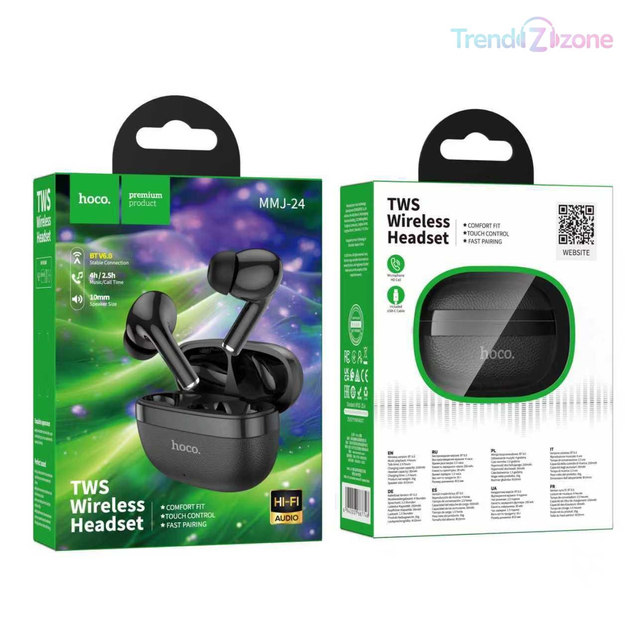 hoco mmj 24 tws wireless bluetooth earbuds hoco mmj 24 tws wireless bluetooth earbuds