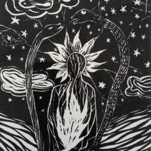 lino cut print 1